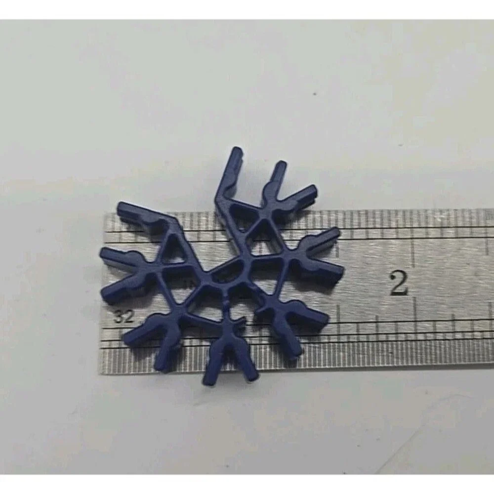 K'nex Loopin Lightning Coaster Parts Lot of 13 Blue & Dark Blue 7-Way Connectors